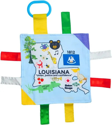 Miniatura 21 de Baby Jack & Co - Cochecito de juguete para bebés de 8 x 8 pulgadas, juguete para bebés, juguetes arrugados para desarrollar cinco sentidos, aprende