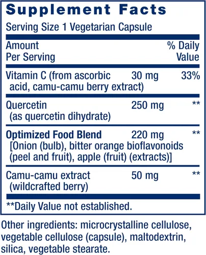 Miniatura 3 de Life Extension Quercetina optimizada de 250 mg apoya la salud inmune, la salud del corazón, sin OGM, sin gluten - 60 cápsulas vegetarianas