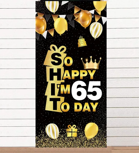 Miniatura 19 de So Happy I'M 13 Today - Pancarta de fondo de oro negro con corona de hallo decimotercera alegría a 13 años de edad, decoración temática para hombre