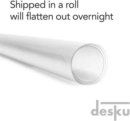Miniatura 7 de Tapete para silla de escritorio de oficina, tapete de PVC para protección de suelos duros, transparente, 36 x 48 pulgadas, fabricado en los Estados