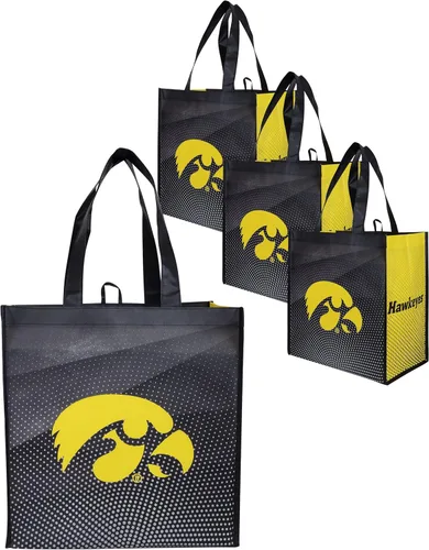 Miniatura 6 de FOCO Bolsas de compras reutilizables con logotipo del equipo de la NCAA