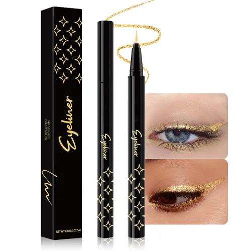 Miniatura 10 de evpct Delineador de ojos líquido cromático dúo, con purpurina de bronceador rosa, destello metálico brillante, sombra de ojos en lápiz, cambio