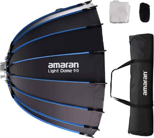 Miniatura 8 de Aputure Light Dome Amaran Softbox 60cm (2ft) Circular Bowens Mount con rejilla de panal