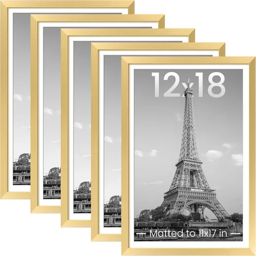 Miniatura 33 de upsimples - Portarretratos de 11 x 14 para galería de fotografías. Marcos para fotos de 8 x 10 pulgadas con paspartú o de 11 x 14 pulgadas sin Dorado