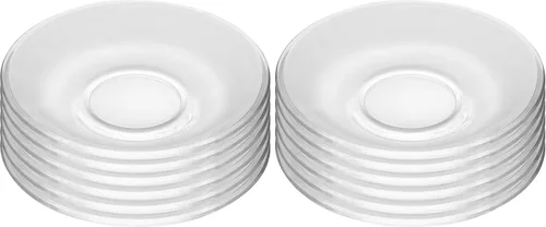 Miniatura 8 de WHJY 6 platos de vidrio transparente, juego de platos de vidrio de 5 pulgadas, pequeños platos de postre platos de té a granel