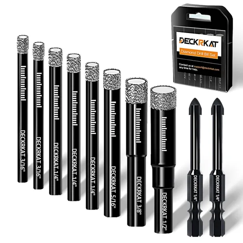 Miniatura 7 de 3 paquetes de brocas de diamante seco de 5/8" 14mm con soldadura al vacío, sierras de agujero de diamante para azulejos de granito, cerámica