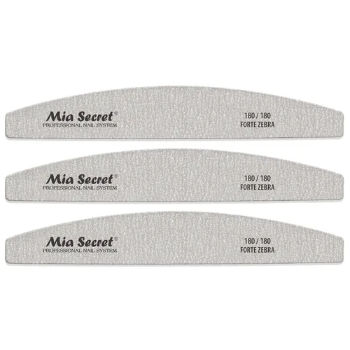 Forte Zebra Halfmoon Lima de uñas 180/180 Blue Center paquete de 3