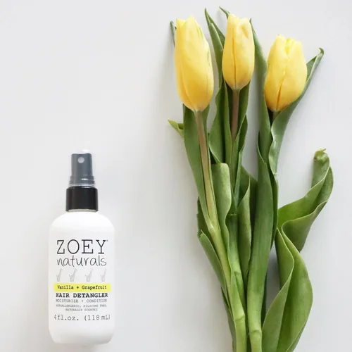 Miniatura 8 de Zoey Naturals - Spray desenredante de cabello de vainilla y pomelo para niños, hidrata el cuero cabelludo y combate los enredos y el cabello seco