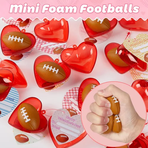 Miniatura 3 de WELLVO Regalos para el día de San Valentín para niños, escuela, paquete de 28 regalos de fiesta de fútbol de San Valentín para niños y niñas, mini