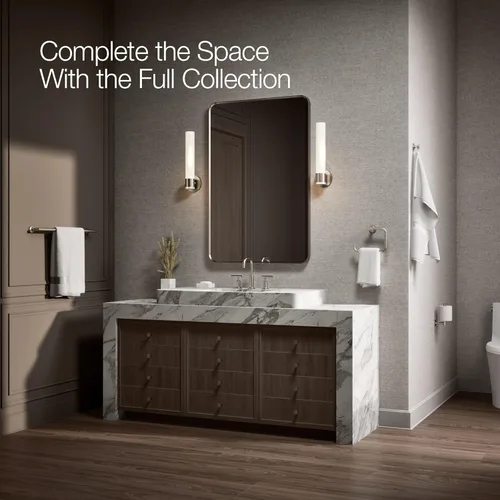 Miniatura 7 de Kohler K14443-TT Purist Gancho para bata individual titanio vibrante