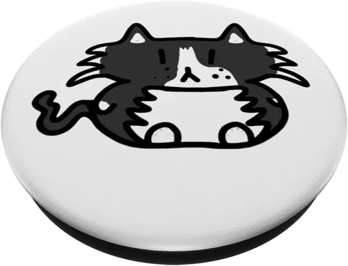Miniatura 2 de Lindo esmoquin gato PopSockets intercambiables PopGrip