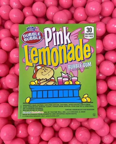 Miniatura 2 de SweetGourmet Bolas de goma de mascar de limonada rosa 1.5 libras