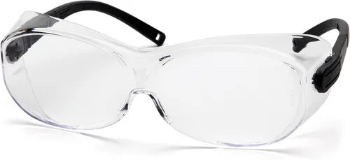 Miniatura 2 de Pyramex OTS XL - Gafas de seguridad con patillas negras, lentes transparentes