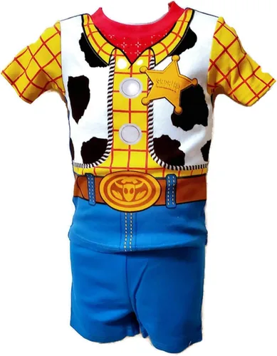Miniatura 2 de Disney Pixar Toy Story Buzz & Woody - Conjunto de pijama de 4 piezas para niños pequeños, talla 2T Multi, Variado