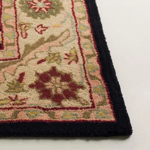Miniatura 4 de SAFAVIEH colección Antiquity - Alfombra de pasillo, 2.3 x 10 pies, negra, hecha a mano, estilo tradicional oriental de lana, ideal para áreas