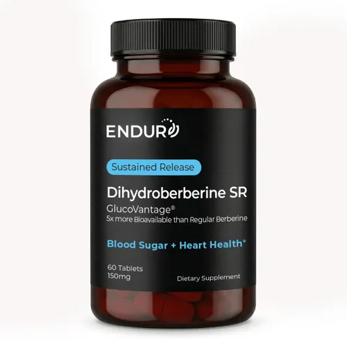 ENDUR Dihidroberberina - Berberina - SR (liberación sostenida) berberina para el azúcar en la sangre, metabolismo y control de peso,