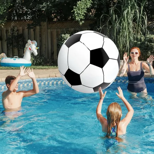 Miniatura 5 de Lewtemi Pelotas deportivas inflables gigantes grandes, pelota de playa, béisbol, fútbol, arco iris, baloncesto, fútbol para deportes, fiestas