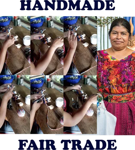 Miniatura 6 de 12 muñecas guatemaltecas grandes súper lindas + 1 bolsa de tela, hechas a mano (12 muñecas preocupadas en 1 bolsa)