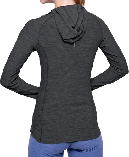 Miniatura 2 de MERIWOOL Sudadera con capucha para mujer, ligera, de lana merina, manga larga, térmica