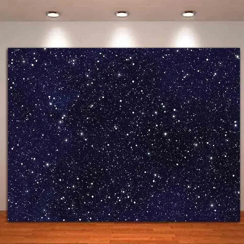 Miniatura 2 de HQM Telones de fondo de fotografía estrellada del universo del espacio del cielo nocturno para niños, niños o niñas, decoración de fiesta