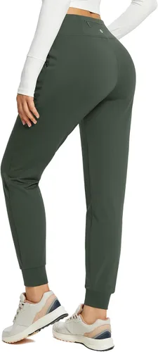 Miniatura 2 de BALEAF Pantalones deportivos con forro polar para mujer, resistentes al agua, térmicos, para senderismo, pantalones deportivos para correr, ropa