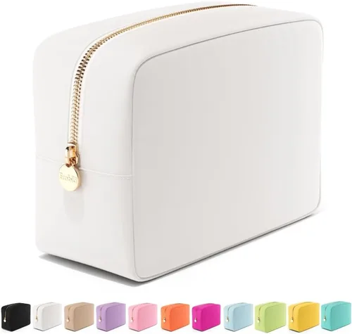Miniatura 51 de Embla Bolsa de maquillaje de viaje para cosméticos y bolsa de artículos de tocador, bolsa de nailon con cremallera, lindo organizador de maquillaje
