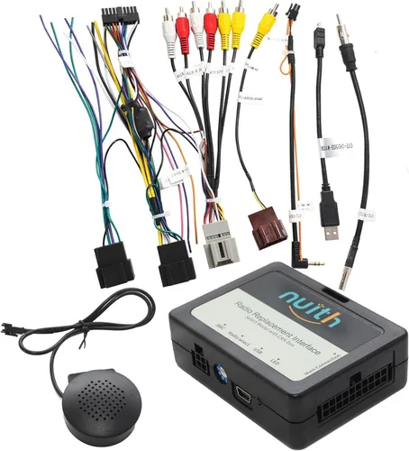 NuIth Interfaz de repuesto de radio para volante de retención para Chevy 07-11Silverado 07-09 Sierra 07-14 Suburban 08-15 Express, para GMC 06-15