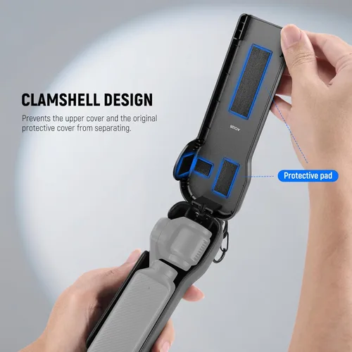Miniatura 3 de NEEWER Funda protectora de bolsillo 3 con mosquetón y 2 fundas de sombrilla compatibles con DJI Osmo Pocket 3 Gimbal Camera, resistente a prueba
