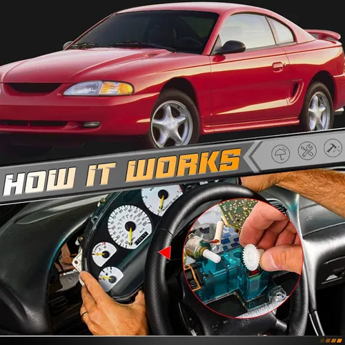 Miniatura 3 de HERCOO Juego de reparación de velocímetro y odómetro, nuevo juego de engranajes de velocímetro compatible con Ford Mustang 1994 1995 1996 1997 1998