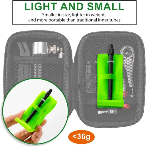 Miniatura 4 de Tubo interior de bicicleta TPU 700C × 18-32C: tubo ligero para bicicleta de carretera con válvulas Presta de 1.772 in/2.559 in/3.346 in