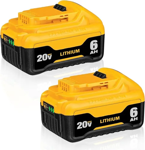 DCB200 6.0Ah Reemplazo para DeWalt 20V Max Batería de litio ION DCB200 DCB201 DCB203 DCB204 DCB206 DCB180 DCD/DCF/DCG Series Herramientas eléctricas