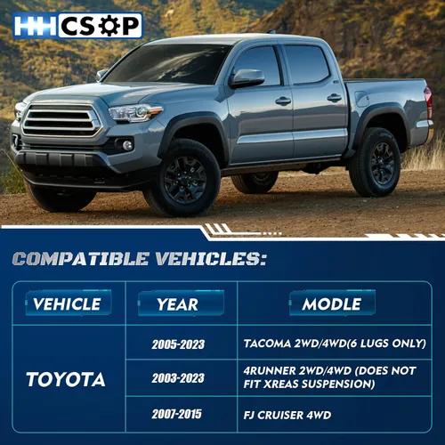 Miniatura 2 de Kits de elevación de nivelación delantera de 2", compatibles con Toyota Tacoma 2005-2023/ 4Runner 2003-2023/ FJ Cruiser 2007-2015, espaciadores