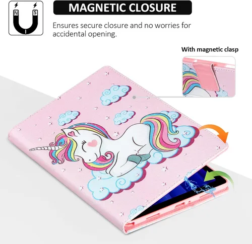 Miniatura 5 de Dteck Funda protectora de piel sintética con ranuras para tarjetas y función de soporte ajustable, para Samsung Galaxy Tab A7 de 10.4 pulgadas