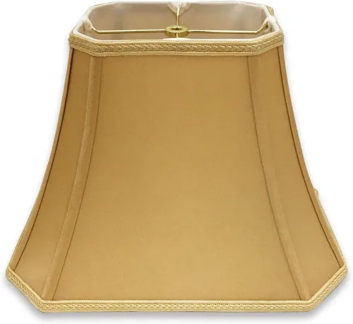 Miniatura 15 de Royal Designs, Inc. Sombra de lámpara de campana con corte rectangular de esquina, diseño de 6.25 x 8 x 11 x 16 x 12 - Paquete de 1 Beige