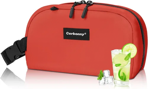 Miniatura 10 de Bolsa de almuerzo enfriadora - Congelable y aislada para viajes, niños/adultos, apta para yogur Rosa