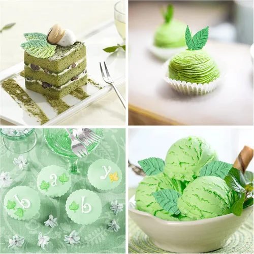 Miniatura 6 de 5 paquetes de moldes de hojas de silicona para pasteles, hojas de arce, fondant de resina, hojas de árbol para decoración de tartas