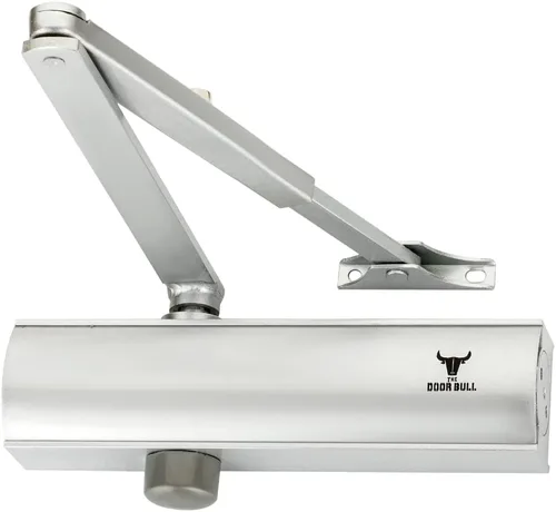 Miniatura 13 de Cierrapuertas de grado comercial/residencial – Cierre automático hidráulico de 3 resortes de aluminio resistente – Velocidad ajustable, montaje