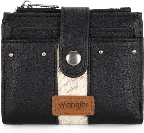 Miniatura 15 de Montana West X Wrangler billetera para mujer, billetera pequeña de dos caras para mujer, billetera para mujeres, billetera para tarjetas de crédito