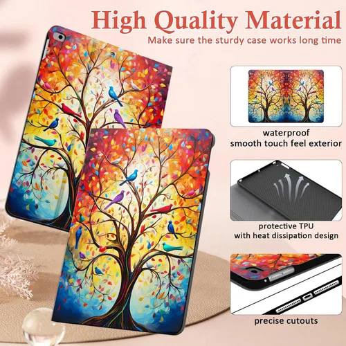 Miniatura 5 de Funda para iPad de 6ª/5ª generación 2018/2017, para iPad Air 2 2014/Air 1 2013 de 9.7 pulgadas, soporte de visión multiángulo de 9.7 pulgadas, funda