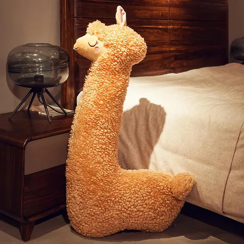 Miniatura 9 de Almohada de felpa de alpaca llama, almohada gigante de felpa de alpaca de 51 pulgadas, para esposa, niña, novia, cumpleaños, San Valentín, día