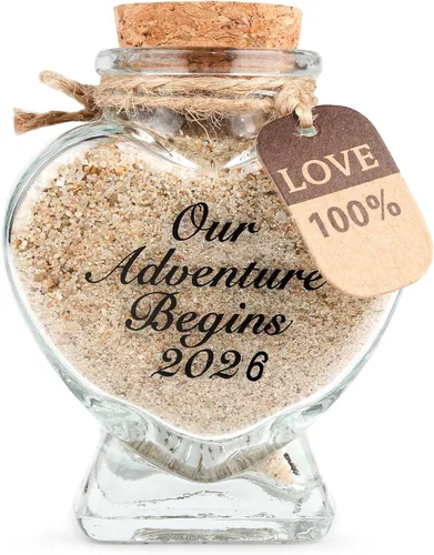 Miniatura 8 de Tarro de recuerdo de arena de luna de miel, regalos de luna de miel para parejas de recién casados, bodas, compromisos, vacaciones, viajes, regalos