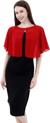 Miniatura 3 de Capelets de encaje de gasa suave para mujer, chales y envolturas para vestido de noche, boda, capa Bole