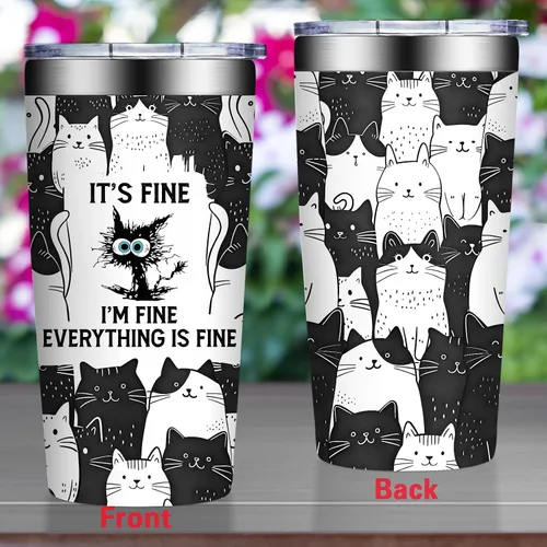 Miniatura 4 de Grifarny Regalos para Amantes de Gatos para Mujeres - Regalo de Navidad, Cumpleaños para Amantes de Gatos - Regalos para Gatos Negros - Está Bien