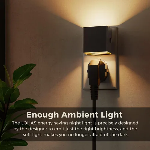 Miniatura 5 de L LOHAS LED - Luces nocturnas enchufables a la pared, [paquete de 2] luz nocturna enchufable con sensor de crepúsculo a amanecer, 3CCT