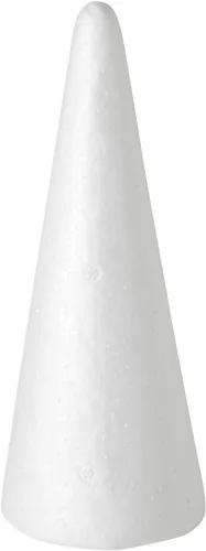 Miniatura 8 de Juvale Conos de espuma con formas de cono para manualidades, 2.87 x 7.25 pulgadas, poliestireno blanco, paquete de 12 unidades, decoración