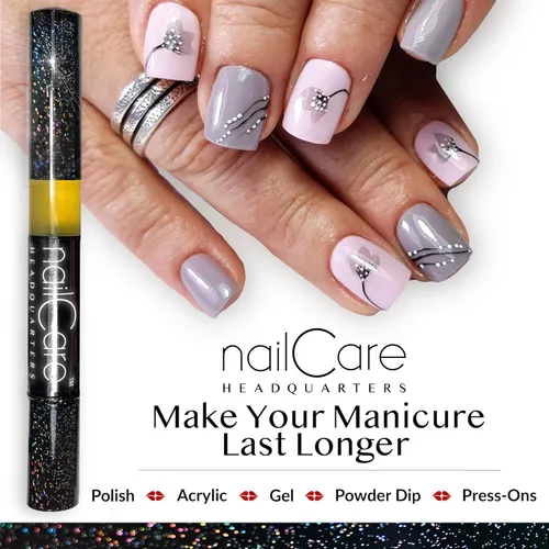 Miniatura 4 de Nail Care Headquarters Pluma de aceite de cutícula para uñas, fortalecedor de uñas y suero de crecimiento para uñas dañadas, uñas postizas
