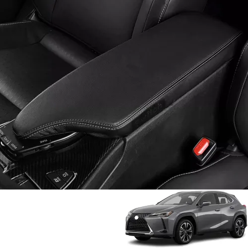 Miniatura 34 de Accesorios interiores personalizados para E-PACE EPACE 2018 2019 2020 2021 2022 2023 piel sintética para consola central reposabrazos cubierta