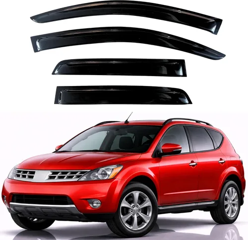 Miniatura 192 de KPY Visor de ventana compatible con Hyundai Tucson 2021-2025, 4 piezas de deflector de ventilación para ventana lateral, estilo Mugen, protector