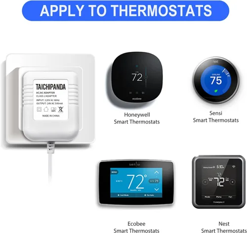Miniatura 5 de Transformador de 24 voltios, adaptador de cable C para termostato Nest Honeywell Ecobee y Sensi, transformador de timbre compatible con timbre
