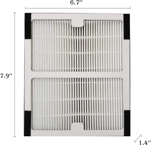 Miniatura 6 de Filtro de purificador de aire Idylis de repuesto B, paquete de 2 filtros Hepa y carbón para purificadores de aire Idylis Idylis IAP-10-125